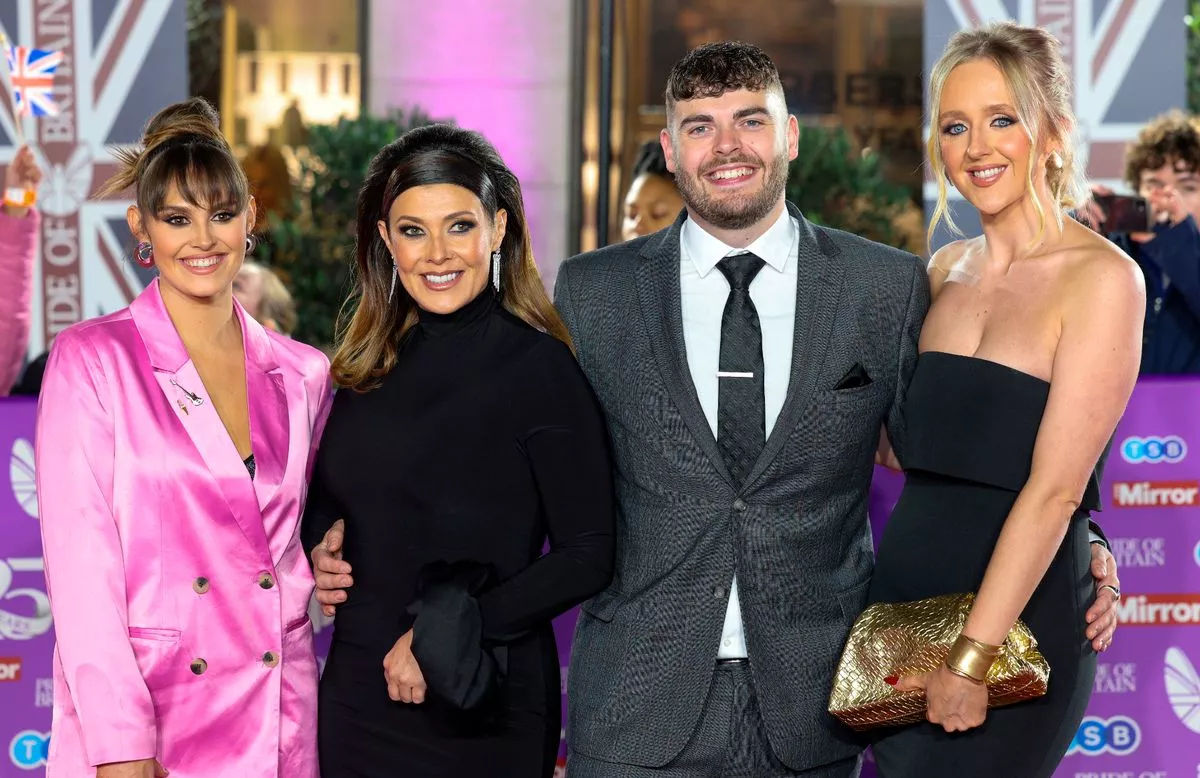 Kym with her daughter Emilie, son David and guest at Pride of Britain 2024