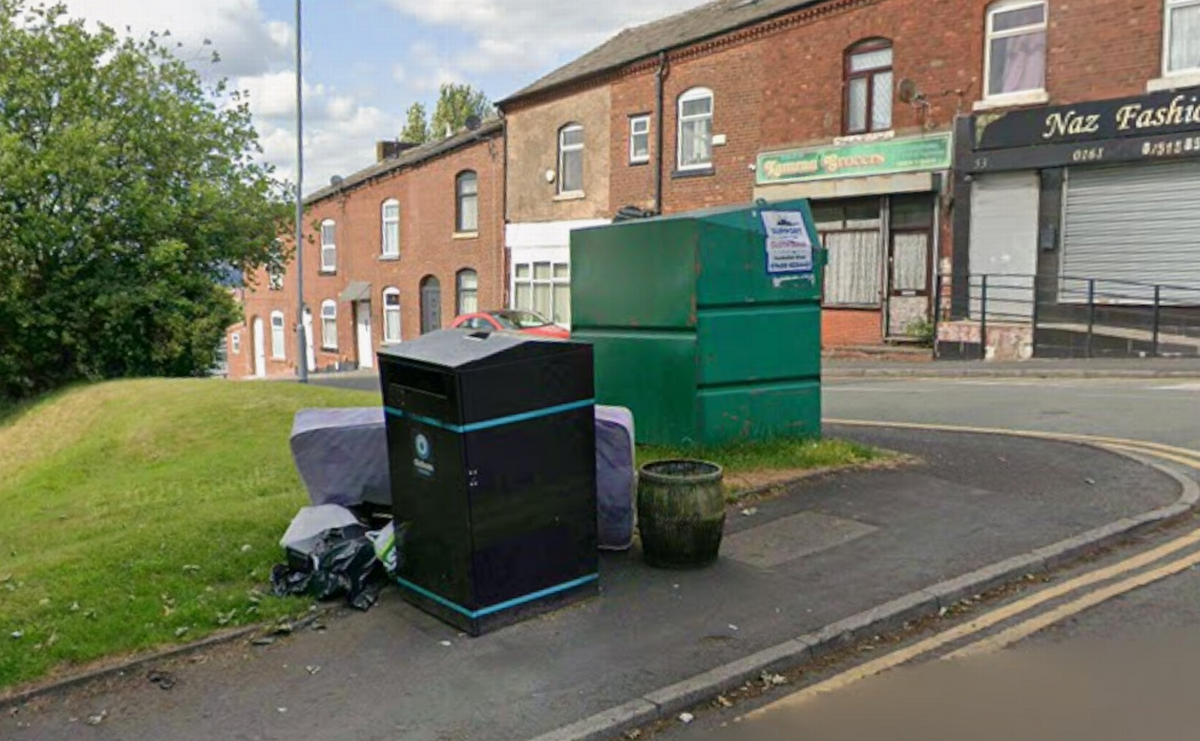 A Google Earth image from several months ago shows another incident of fly-tipping. 
