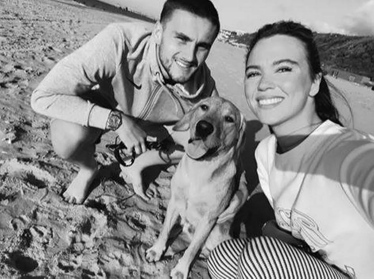 Roy Keane's daughter Leah with fiancé Taylor Harwood-Bellis