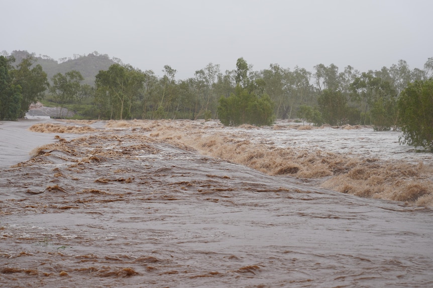 a running river crossing