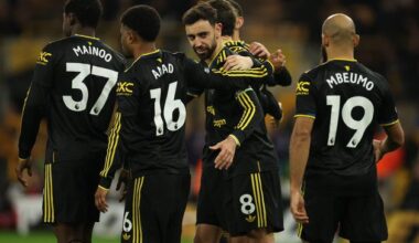 Bruno Fernandes scores twice as Manchester United beat struggling Wolves to go sixth in Premier League