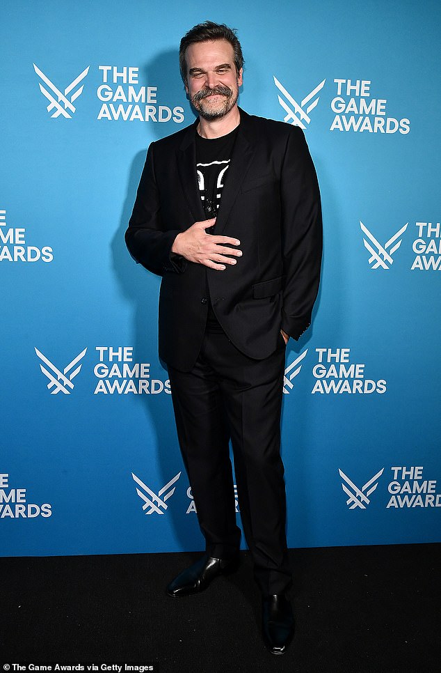 David Harbour was reportedly involved in a kerfuffle over the weekend involving a hat; pictured December 11