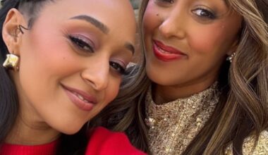Tia Mowry (L, pictured October 16) addressed rumors of a 'rift' with her Napa-based identical twin sister Tamera Mowry-Housley (R) after admitting she 'wished' they 'were still close' on her WeTV reality show My Next Act last year