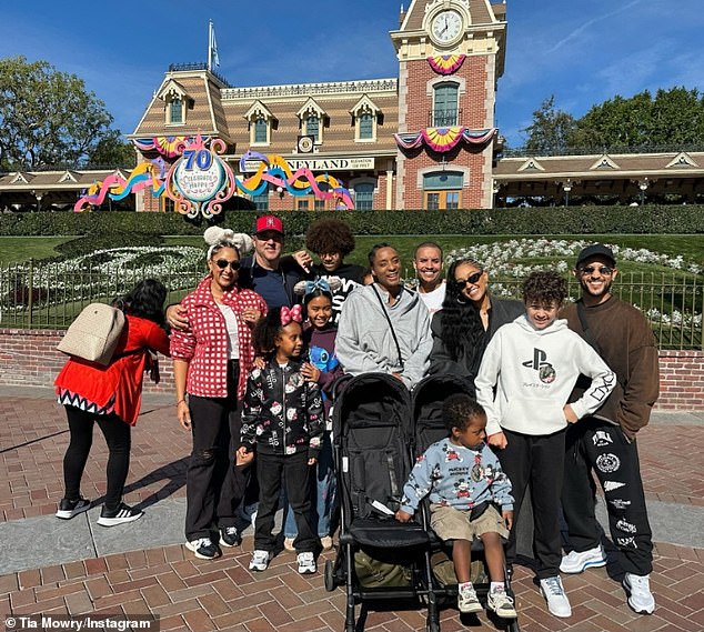 The prior day, the Mowry clan enjoyed a fun-filled day together at Disneyland Park and California Adventure in Anaheim, CA where they rode attractions like the Grizzly River Run