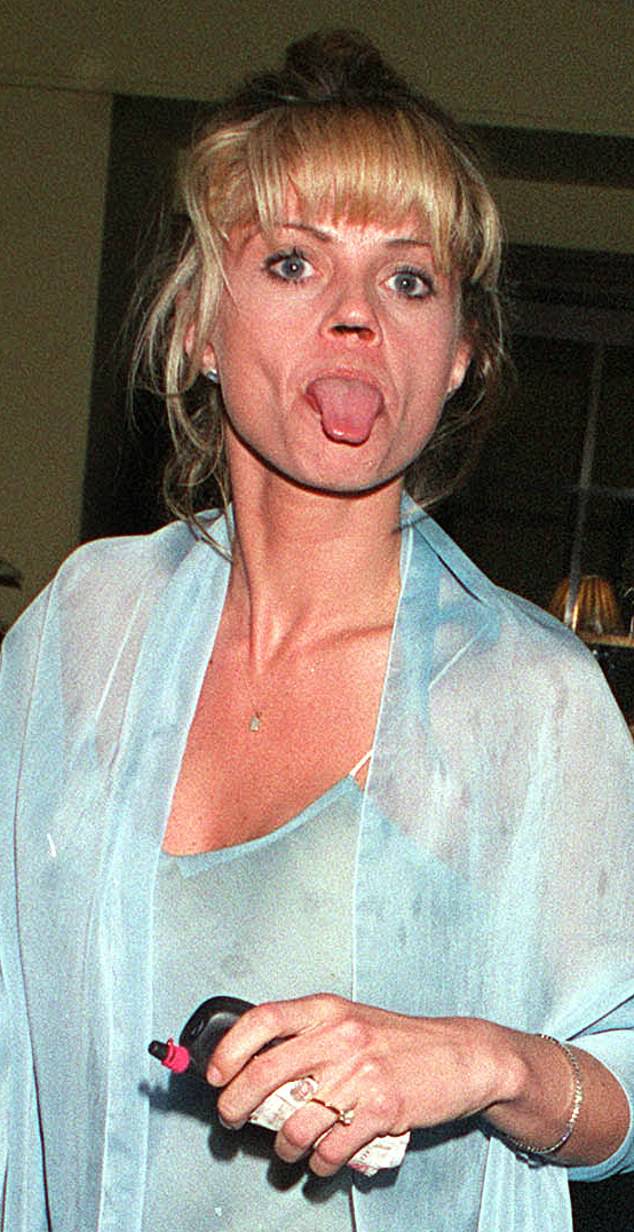 Danniella Westbrook in 2000. The actress's nose was severely damaged by her cocaine use