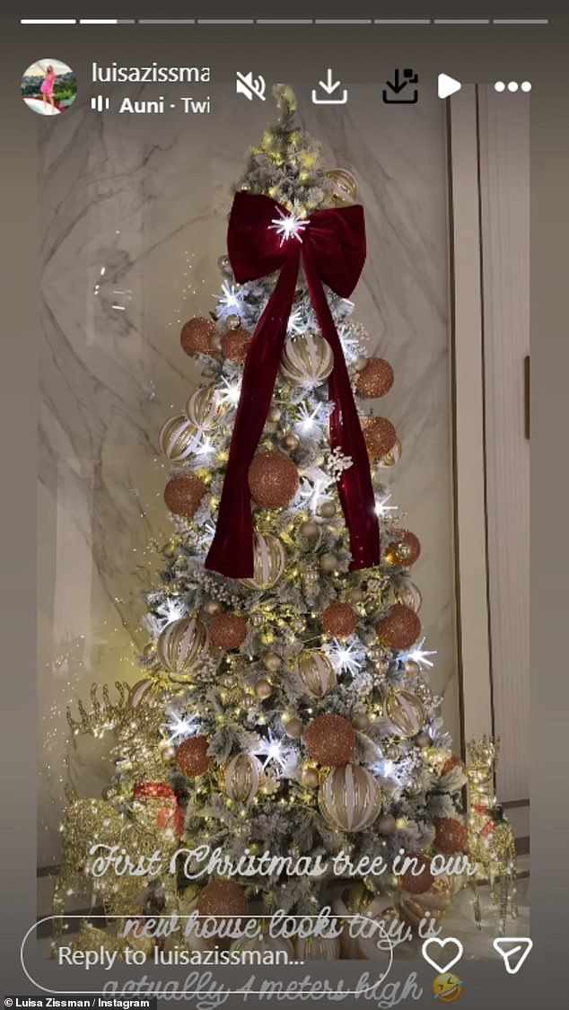 Luisa revealed that she had arrived at her 'new home' in Dubai following the Maldives trip