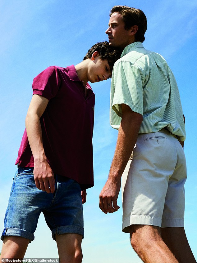 Chalamet with Armie Hammer in his breakout role in the 2017 romantic drama Call Me By Your Name