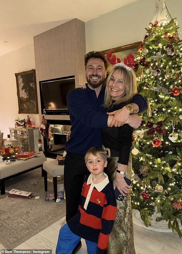 The 33-year-old took to Instagram on Thursday to share some snaps of the family as they enjoyed the day together