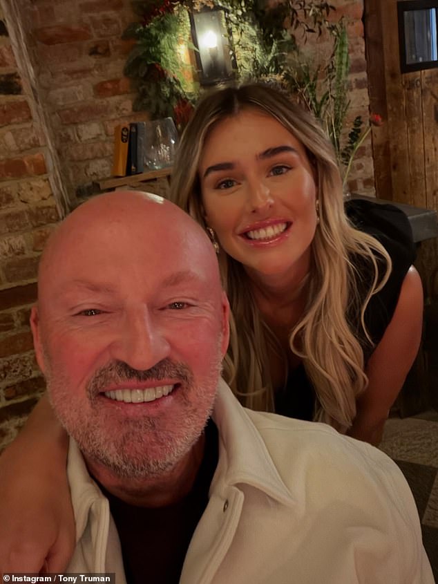 Tony also shared a cosy snap alongside his girlfriend Emilie in the selection of snaps from the festive season