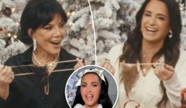 Kim Kardashian gifts hairy Skims underwear on 'Kimsmas' to Kris, Khloé, Kyle Richards, and Kathy Hilton