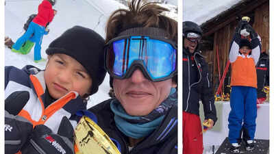 How Shah Rukh Khan and little AbRam treated the internet with their adorable snowy Swiss vacation in 2018-see pics