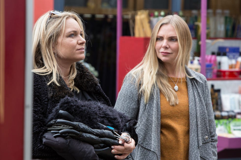 Ronnie Mitchell talks to Roxy Mitchell about her situation in EastEnders ronnie mitchell talks to roxy mitchell about her situation in eastenders