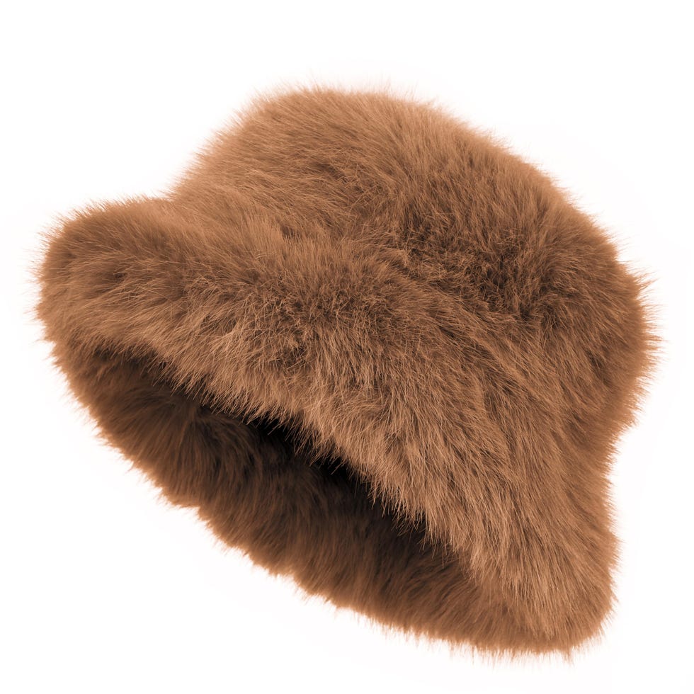 Wide Brim Faux Fur Bucket Hat Wide Brim Faux Fur Bucket Hat