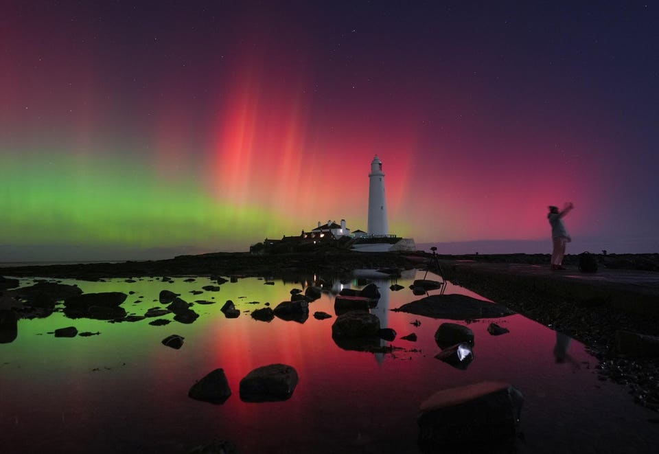 Northern Lights over Whitley Bay
