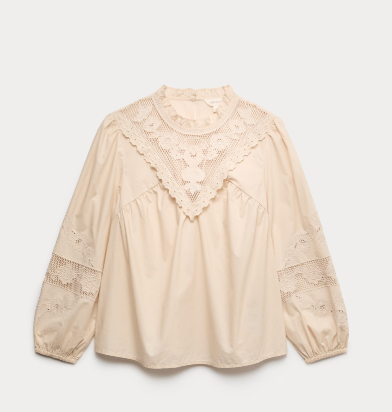 Pure Cotton Embroidered Blouse Pure Cotton Embroidered Blouse