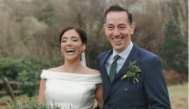 ‘It was just family and close friends’ – Ryan Tubridy ties the knot with Dr Clare Kambamettu in ‘beautiful’ castle wedding