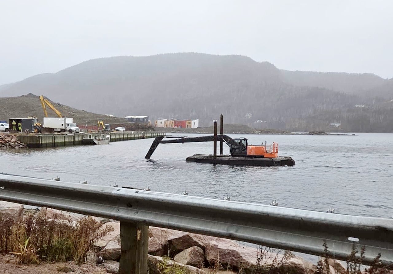 Ingonish sewer outfall installation