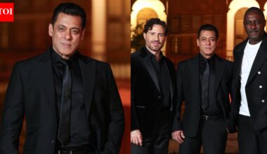 Salman Khan looks dashing as he poses with Idris Elba and Édgar Ramírez at Golden Globes Gala Dinner; reacts to Alia Bhatt’s honour: ‘It's amazing’ |