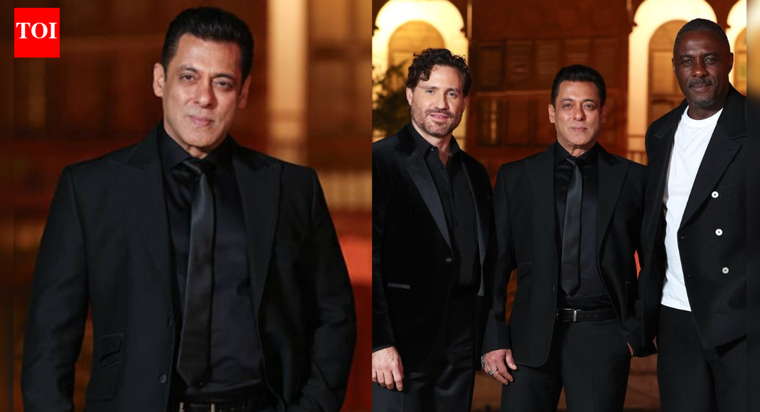 Salman Khan looks dashing as he poses with Idris Elba and Édgar Ramírez at Golden Globes Gala Dinner; reacts to Alia Bhatt’s honour: ‘It's amazing’ |