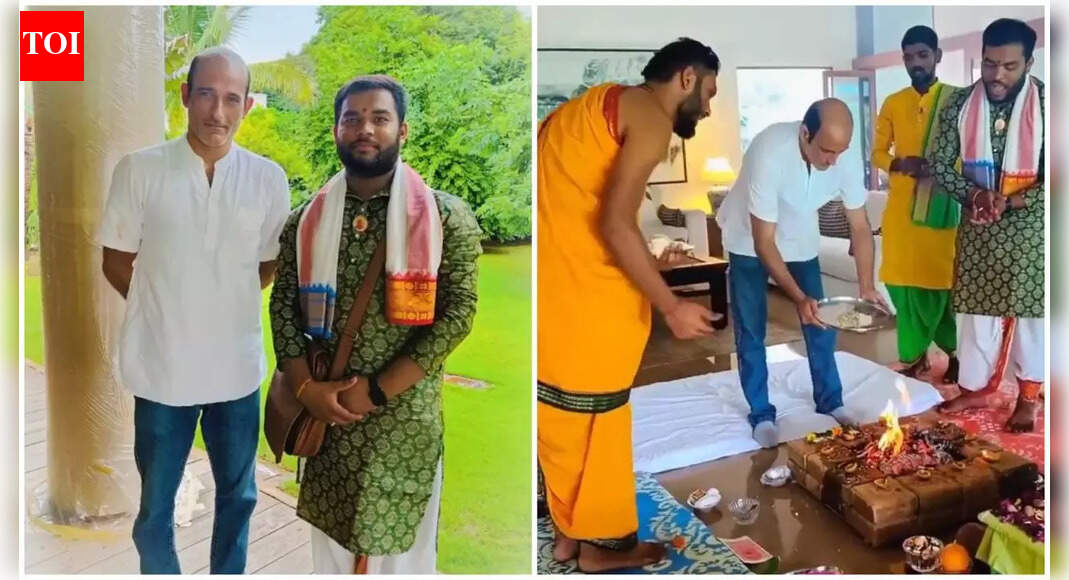 Amid Dhurandhar success, Akshaye Khanna performs Vastu Shanti at his Alibaug home; priest calls him 'the definition of class in acting’ |