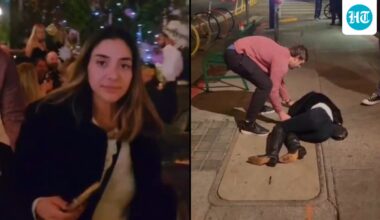 Fitness tech giant Strava fires senior employee after viral video shows her drunkenly attacking restaurant staff in US