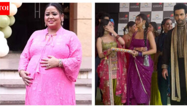 Laughter Chefs 3 cast Tejasswi Prakash, Krushna Abhishek and others distribute sweets as Bharti Singh welcomes a baby boy; Aly Goni jokes 'ab gola aur barood dono aagaye hain'