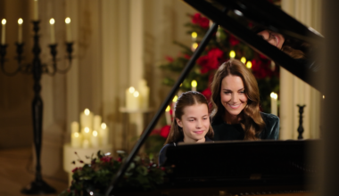 Kate and Charlotte perform together on the piano for carol concert