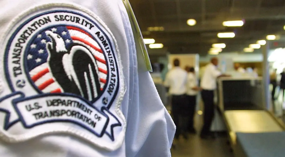 TSA officer in airport 