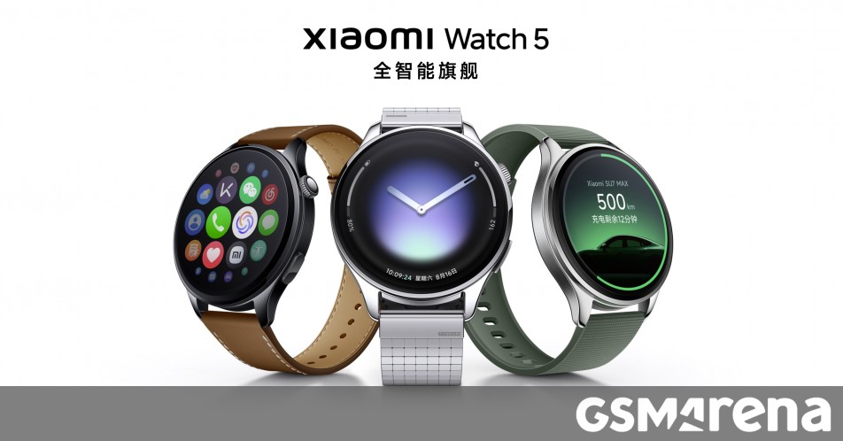 Xiaomi Watch 5 debuts with 1.54-inch OLED screen, eSIM support
