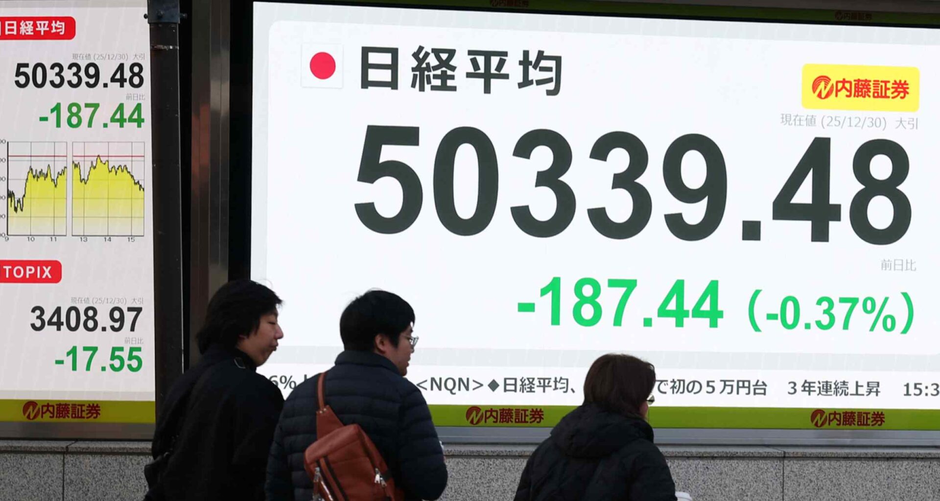 Japan stocks ride AI boom, rate hikes to record high in 2025