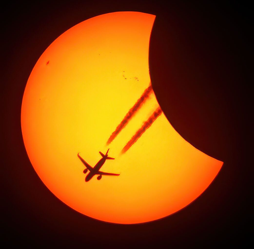 Partial solar eclipse and transit Peter Phelps, Ferring, West Sussex, 29 March 2025 Equipment: Seestar S50 integrated camera, telescope and mount