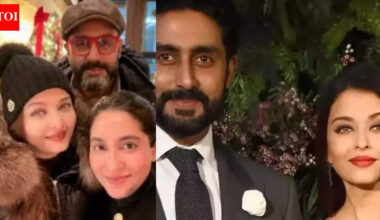 After Ranveer Singh and Deepika Padukone, Aishwarya Rai and Abhishek Bachchan were spotted in New York; the couple enjoyed a quiet winter break | Hindi Movie News