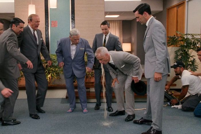 mad men roger puking scene hbo max crew member visible