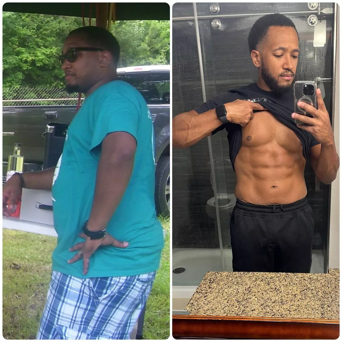 Brian incorporated fasting, meal control and exercise with the app