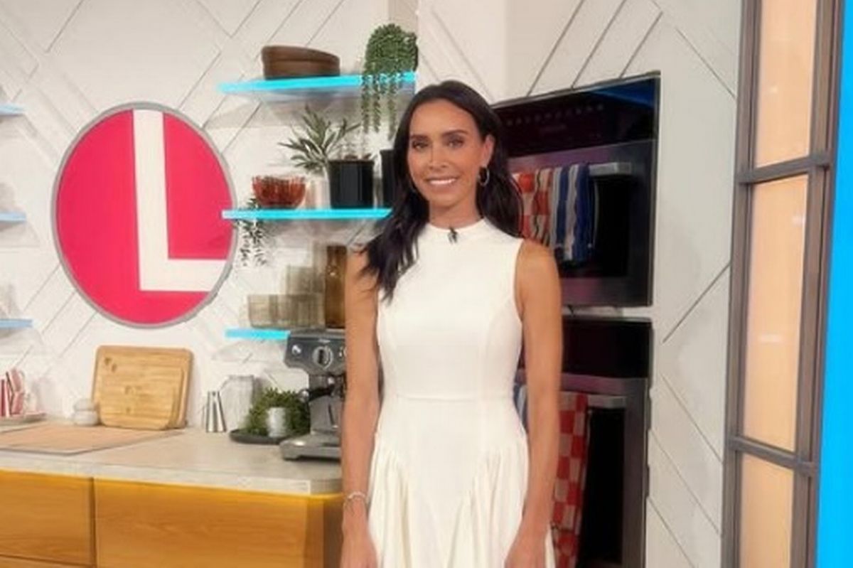 Christine Lampard Lorraine white dress