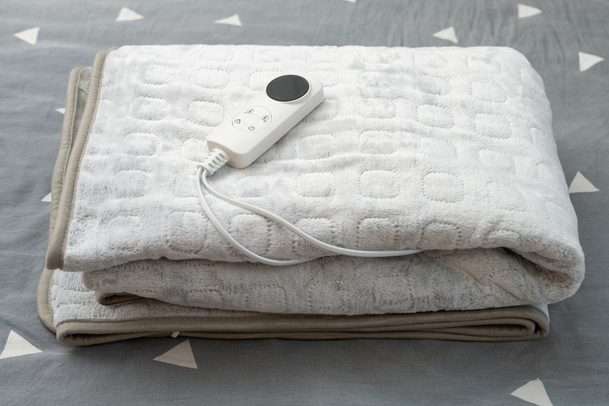 Stock image of an electric blanket