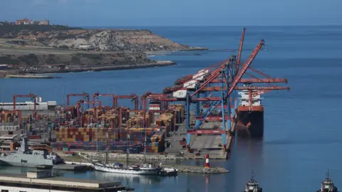 EPA/Shutterstock General view of a port in La Guaira on the coast of Venezuela.