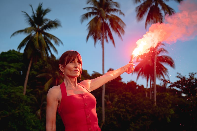Davina McCall, presenter of Stranded On Honeymoon Island. Photograph: BBC/CPL Productions