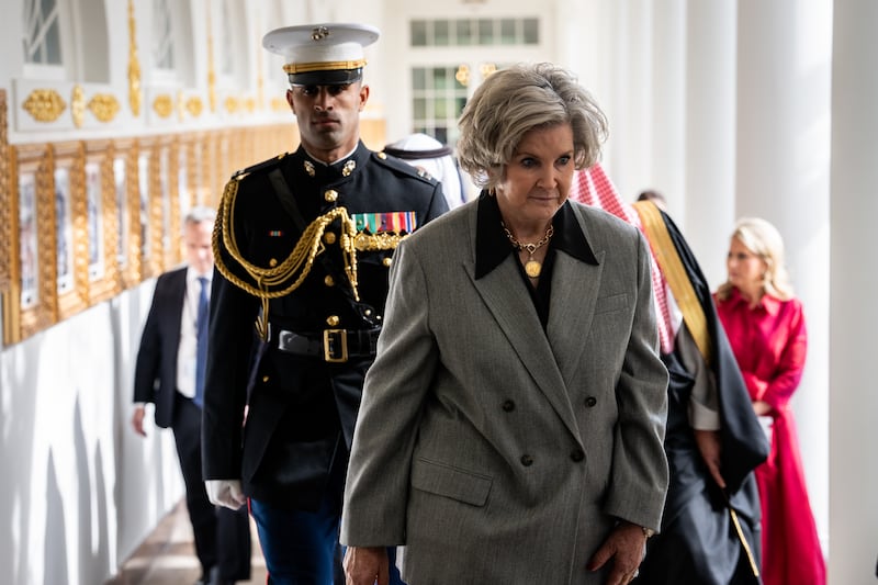 Susie Wiles, the White House chief of staff, walks to the Oval Office at the White House in Washington. Photograph: Haiyun Jiang/The New York Times                    