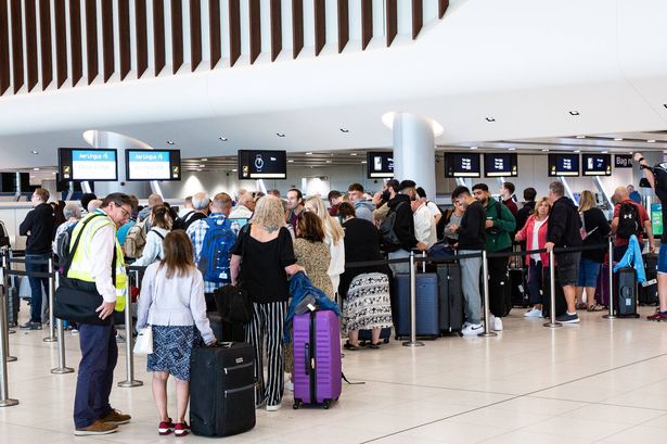 Passengers at Manchester Airport