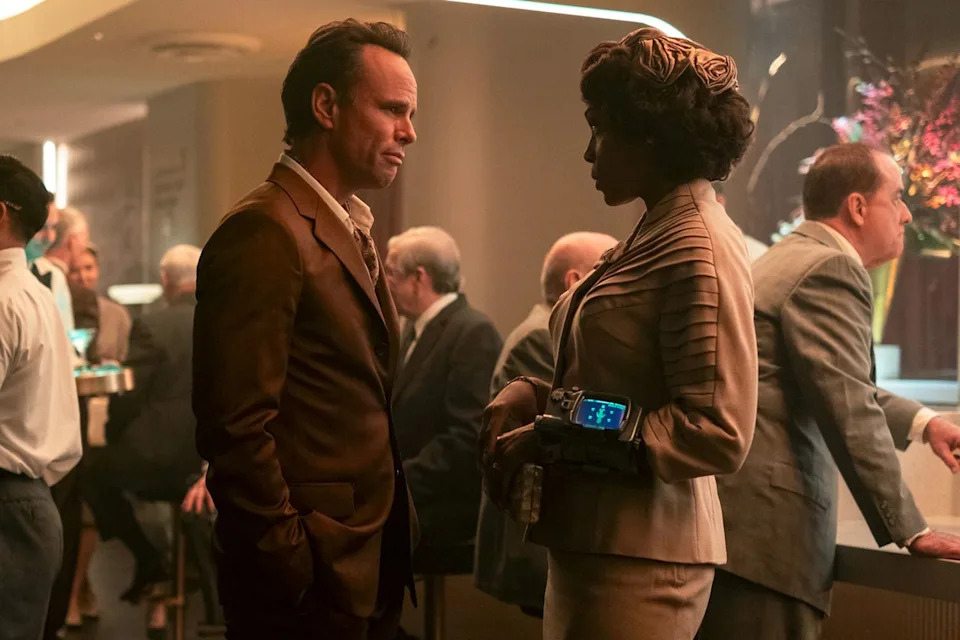 Lorenzo Sisti/Prime Walton Goggins and Frances Turner in 'Fallout.'