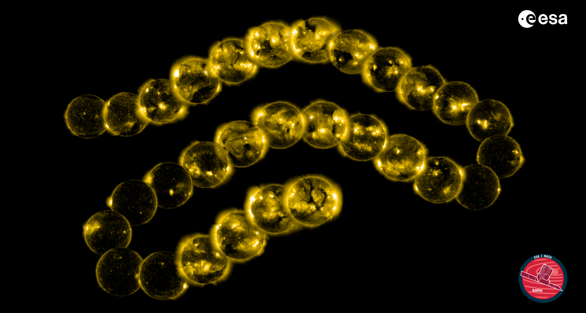 30 years of SOHO imaging the Sun (unannotated)