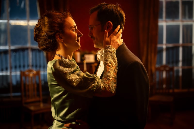 Maeve Fitzgerald as Gretta Conroy and Jonathan Forbes as Gabriel Conroy in James Joyce’s The Dead, at MoLI on St Stephen’s Green, Dublin, until February 1st. Photograph: Patrick Redmond 
