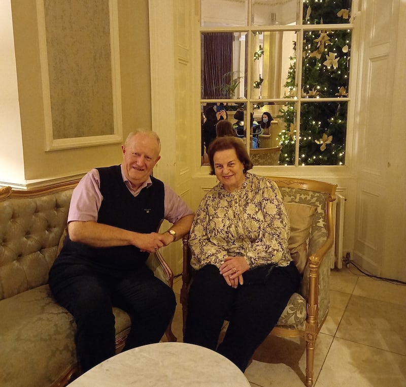 Barry and Mary O'Brien: ‘It’s such a festive experience as you arrive to a big roaring fire, lovely decorations and a big Christmas tree’ 