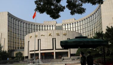 China leaves benchmark lending rates unchanged for seventh straight month