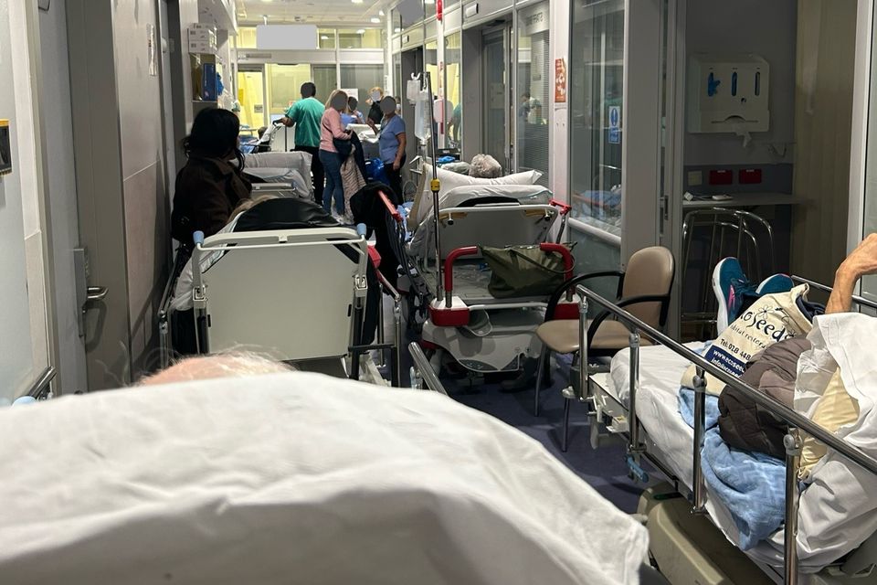 Patient overcrowding at University Hospital Limerick (Photo: David Raleigh)