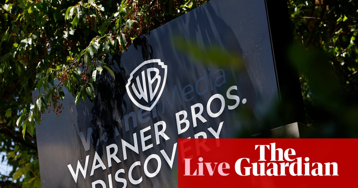 Paramount Skydance makes $108.4bn bid for Warner Bros Discovery, challenging Netflix’s offer – business live | Business