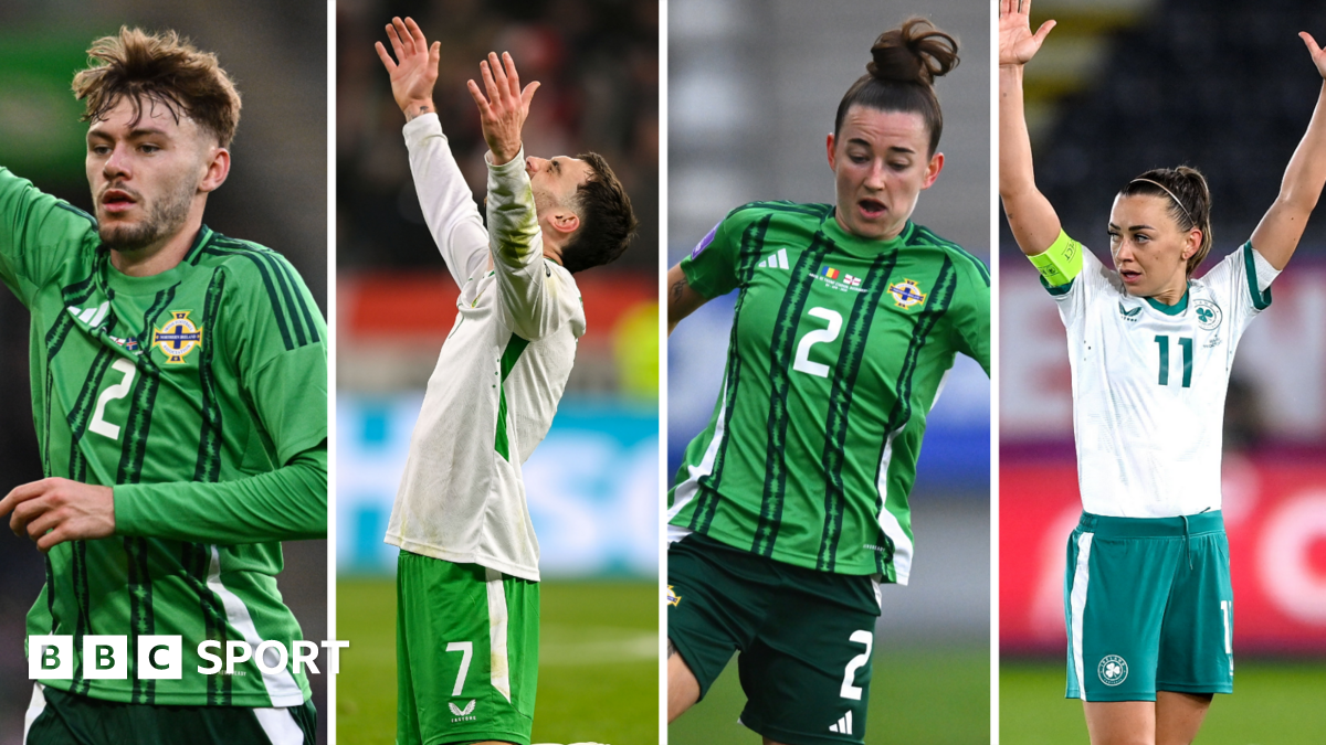 Conor Bradley, Troy Parrott, Rebecca McKenna and Katie McCabe