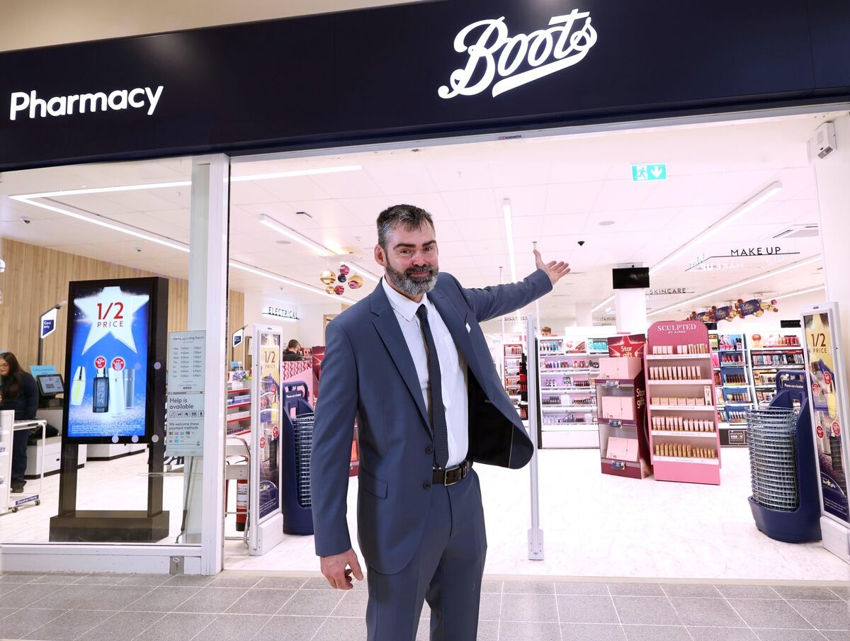 Patrick Henry, Store Manager pictured here at the official opening of the relocated and expanded Boots store in Wilton Shopping Centre, Cork. Pic. Robbie Reynolds