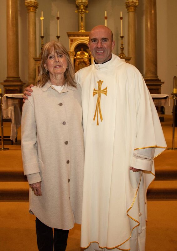 Newly-ordained priest Fr Stuart McGovern with his mother Yvonne at the Cathedral of the Most Holy Trinity in Waterford City. Picture: John Power